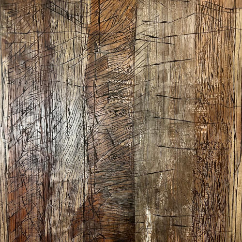 Plaque photo en bois